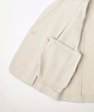自由区 S 【セットアップ対応】リネンライクシンセティックテーラード ジャケット フラックス