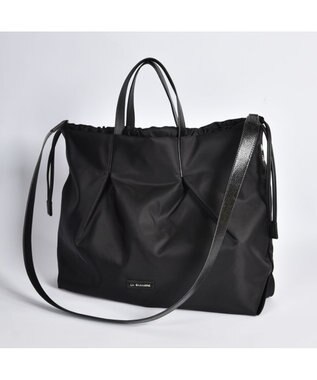 LA BAGAGERIE ドローストリング2WAYトート Mサイズ ブラック