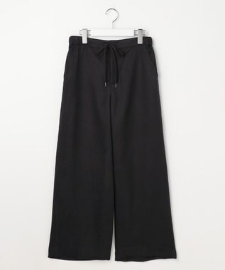 J.PRESS LADIES L マイクロライトスエード ワイド パンツ ダークネイビー系