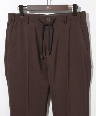 JOSEPH ABBOUD 夏パンツ【キングサイズ・洗える・ウエストも伸びる!/軽量/清涼/ストレッチ】ハイツイストドライストレッチパンツ ダークブラウン系