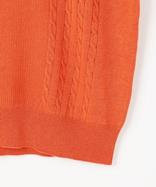 23区GOLF 【MEN】ウールブレンド カラーニット ラウンドから普段のお出かけや、お散歩まで◎ オレンジ系