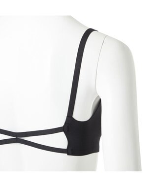 Chacott バッククロスブラトップ（ホットメルト） ブラック