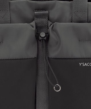 Y'SACCS ドローストリング コンビカラー2WAYトート ダークグレー