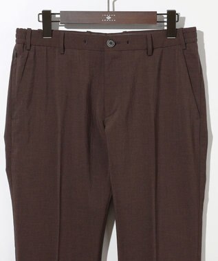 JOSEPH ABBOUD 夏パンツ【キングサイズ・洗える・ウエストも伸びる!/軽量/清涼/ストレッチ】ハイツイストドライストレッチパンツ ダークブラウン系