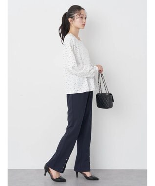earth music&ecology パールスリットパンツ Navy