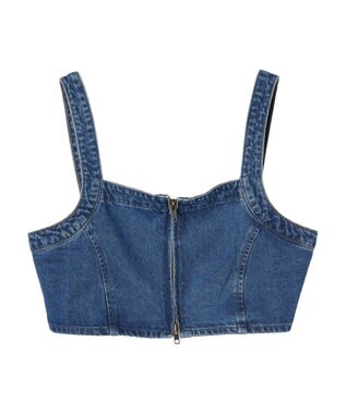 Green Parks デニムビスチェ Light Indigo