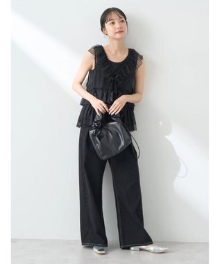 earth music&ecology チュールベスト Black