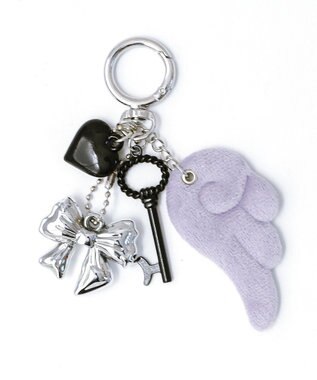 WEGO エンジェルウィングキーホルダー グレー