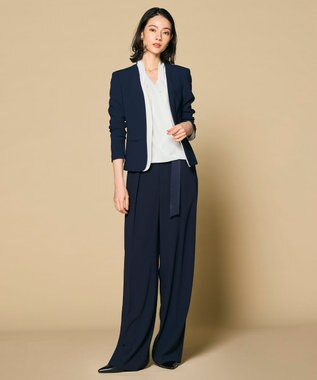 BEIGE， OLIVE / カシュクールロングスリーブブラウス White