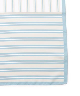 J.PRESS YORK STREET 【WOMEN】マルチストライプ スカーフ サックスブルー系1