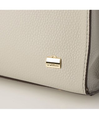 LA BAGAGERIE 【ドラマ衣装提供商品】フラップA4トートバッグ ライトグレー