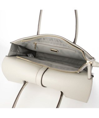 LA BAGAGERIE 【ドラマ衣装提供商品】フラップA4トートバッグ ライトグレー