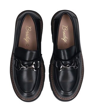 Bridget Birkin 【Bridget Birkin】ダブルステッチビットローファー ブラック