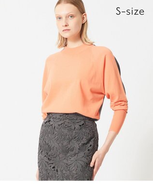 BEIGE， 【S-size】PIERIS / ドルマンスリーブニット Apricot×Slate