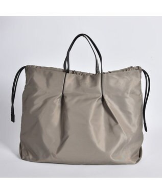 LA BAGAGERIE ドローストリング2WAYトート Mサイズ グレージュ