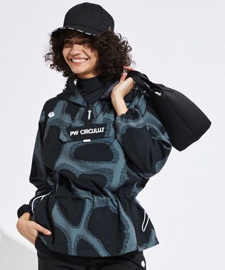 PW CIRCULUS 【WOMEN】プリント ウエスト2WAY アノラック ゴルフウェア レディース