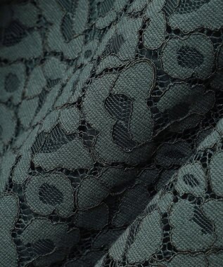 23区 【APPLAUDIR】ニュアンス フラワーレース ドレス グリーン系