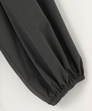 #Newans 【UVカット/撥水/接触冷感】ギャザーブラウス ラッシュガード チャコールグレー