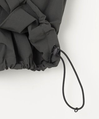 #Newans 【UVカット/撥水/接触冷感】ギャザーブラウス ラッシュガード チャコールグレー