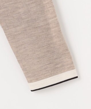 J.PRESS LADIES トリムツイン ニット ベージュ系