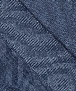 JOSEPH ABBOUD ビンテージガーメントダイ　Vネックニット ブルー系