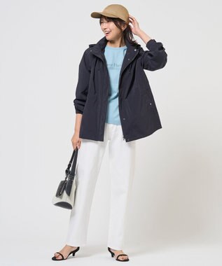 J.PRESS LADIES 【洗える】BASIC STRETCH DENIM ボーイフィット デニム ホワイト系