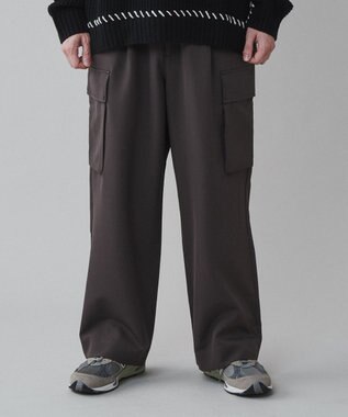 WEGO トロミ　ルーズカーゴスラックス ブラウン