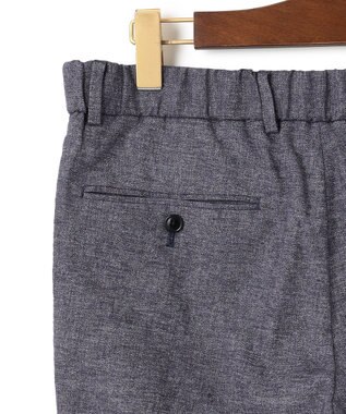 J.PRESS MEN 【ウォッシャブル可】コンフォートストレッチリネン スラックス ブルー系