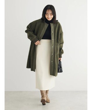 Green Parks ・Ｐｅｔｉｔ　Ｆｌｅｕｒ　ボトルネックリブニット Black