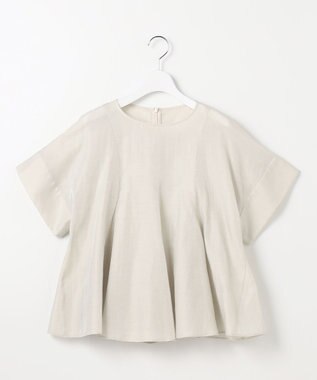 自由区 ブライトシアーシャンブレー ブラウス フラックス