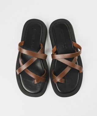 BONTRE 【PRECIEUX JOUET/プレシュウジュエ】フレキシブルソールトングサンダル/020PJ ブラウン