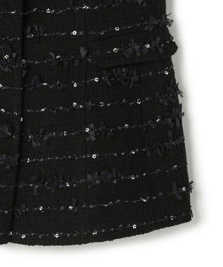 TOCCA 【八木アリサさん着用】【消臭】FLOWER HIDE AND SEEK ジレ ブラック系