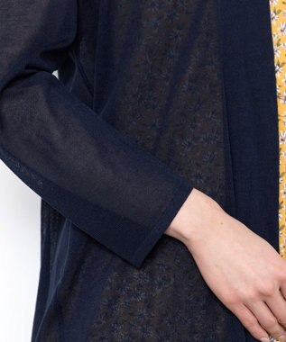 Tiaclasse L 【新色追加・UVケア・接触冷感】ロングトッパーカーディガン ネイビー