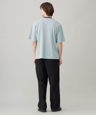 UNFILO MENS スラブジャージー ワイドパンツ ブラック