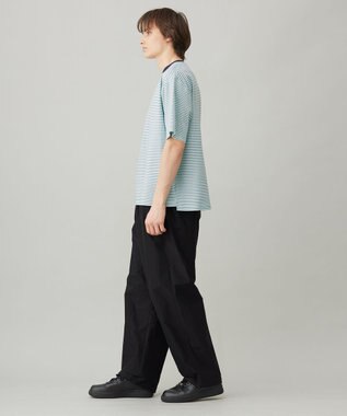 UNFILO MENS スラブジャージー ワイドパンツ ブラック