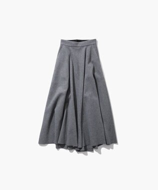 ATON ROYAL FLEECE | フレアスカート TOP GRAY