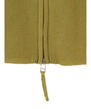 Green Parks ５分袖衿付きＺｉｐプルオーバー Black