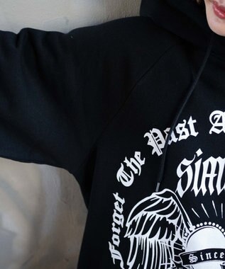 WEGO ウイングハートBIGパーカー ブラック