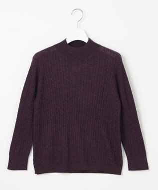J.PRESS LADIES 【洗える】KNIT BASIC ハイネック ニット パープル系