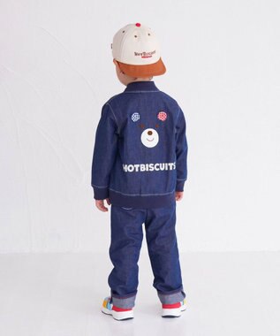 MIKI HOUSE HOT BISCUITS 【46-54cm】 バイカラー ロゴキャップ アイボリー