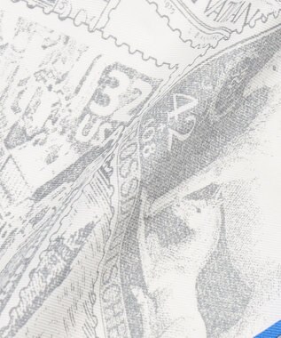 23区 【先行予約】スタンプ柄ダイヤ スカーフ ブルー系