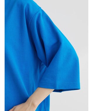 Green Parks コットンＵＳＡミニ裏毛七分袖トレＴＥＥ Blue