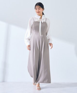 YECCA VECCA キャミオールインワン Gray Beige