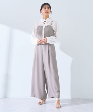 YECCA VECCA キャミオールインワン Gray Beige