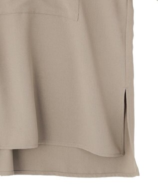 AMERICAN HOLIC 【WEB限定】ミリタリーWポケットスキッパーシャツ Gray Beige