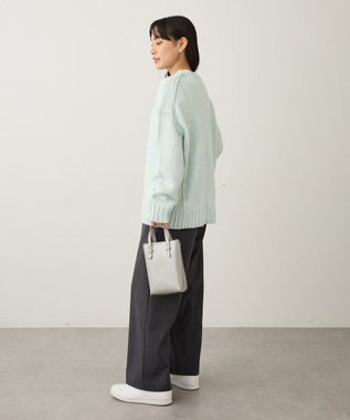 CRAFT STANDARD BOUTIQUE アウトリンキングミックスニットプルオーバー Light Blue