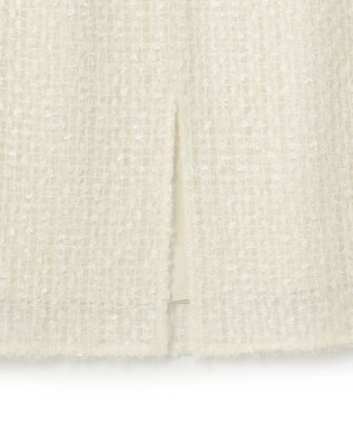 UNFILO L エアリーヤーン Iラインスカート エクリュ