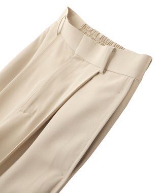 YECCA VECCA サイドラインパイピングストレートパンツ Gray Beige