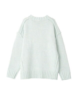 CRAFT STANDARD BOUTIQUE アウトリンキングミックスニットプルオーバー Light Blue