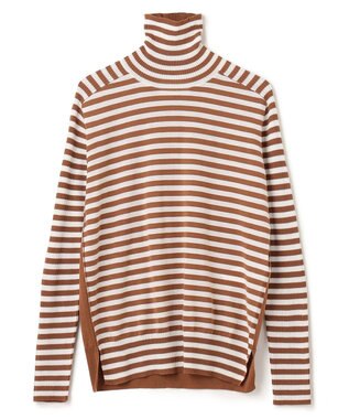 BEIGE， 【CLUEL 10月号掲載・S-size】LA MONNAIE / タートルニット Camel Off Border